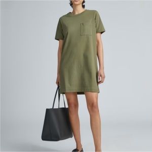 Madewell T-Shirt Dress Olive Green Size Medium